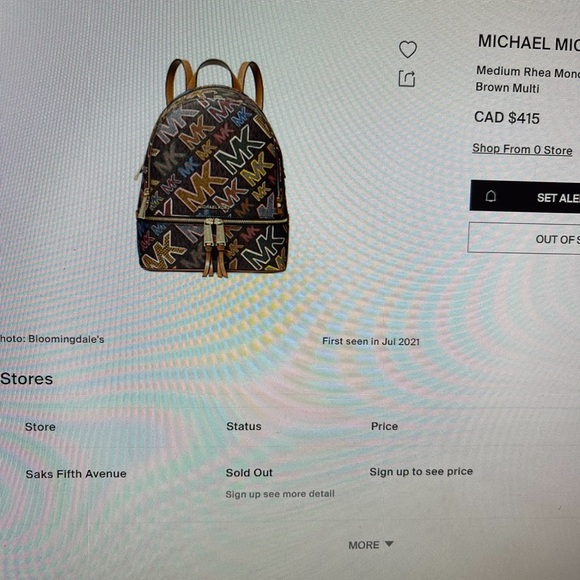 Michael Kors Back pack rare - Picture 4 of 5